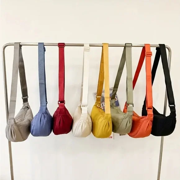 (Black) Dumpling Crossbody Bag - Picture 2 of 3